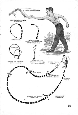 full size printed pattern how to make and throw boomerang