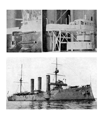 full size printed plans  scale 8’ = 1” ( 1/196) armoured cruiser  length 57 3/4" for radio control