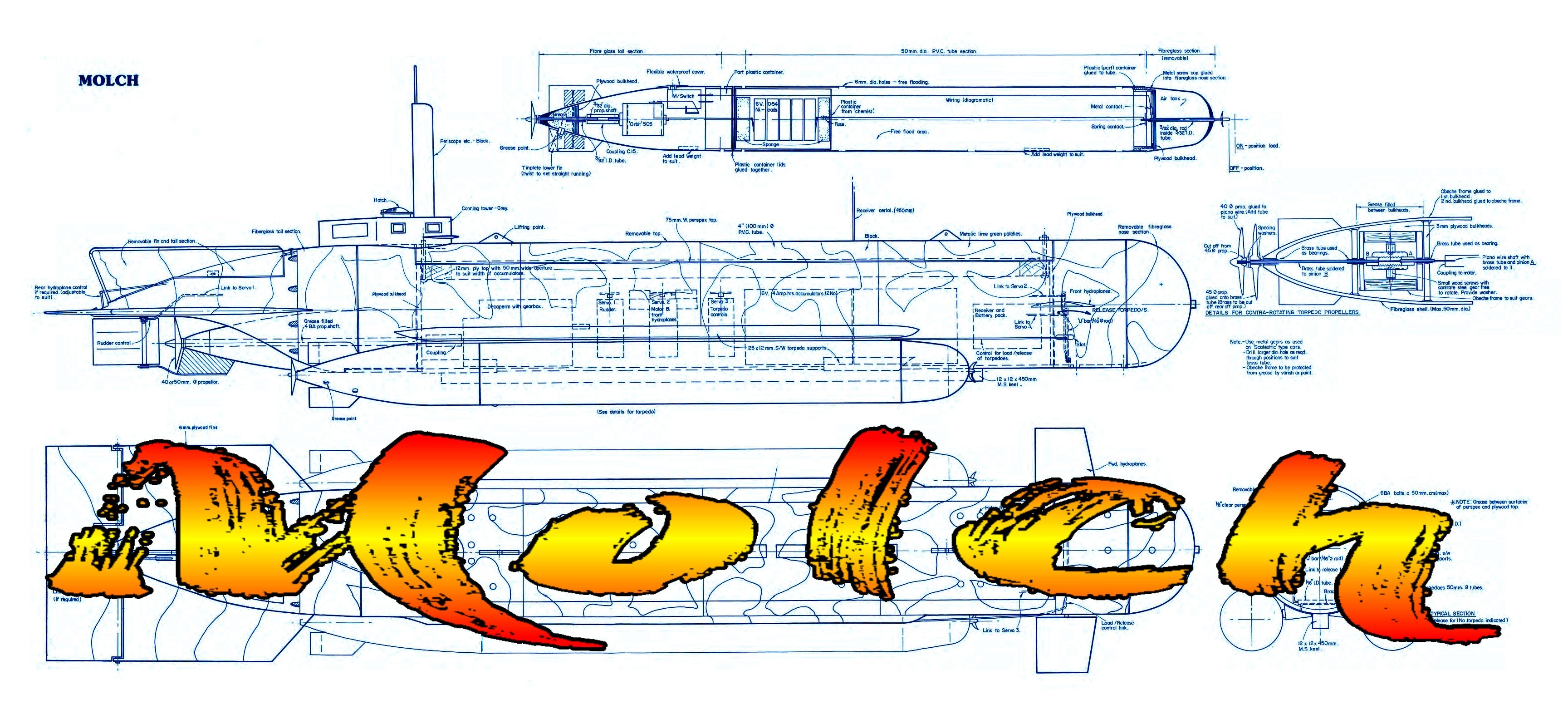 midget submarine blueprints