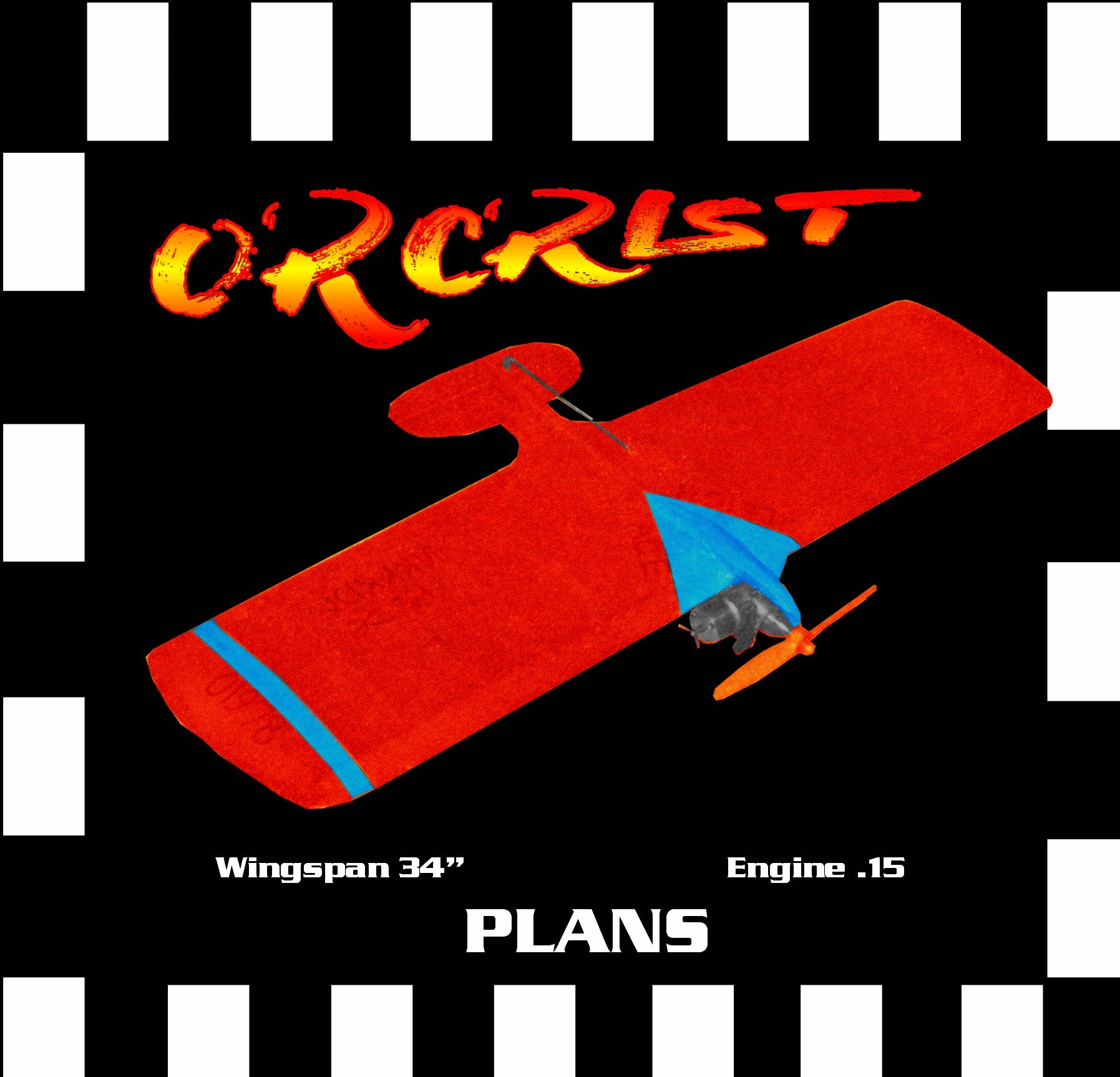 full size printed plan & building notes *orcrist*  1971 british nationals  combat winner