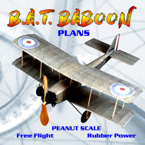 full size printed peanut scale plans b.a.t. baboon its name is unforgettable?