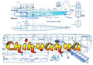 full size printed plans vintage 1964 control line stunter chihuahua straight forward construction