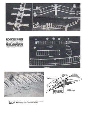 full size printed model freeflight airplane plan for teacher’s pet p·30